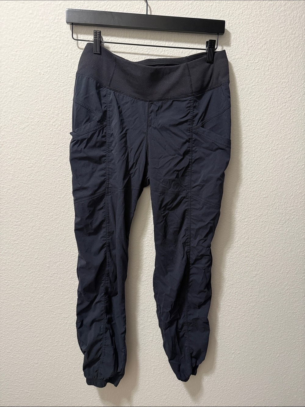 Prana Black High-Waist Cargo Leggings